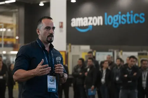 Dirección de operaciones de Corredor Delivery Service en un evento de Amazon